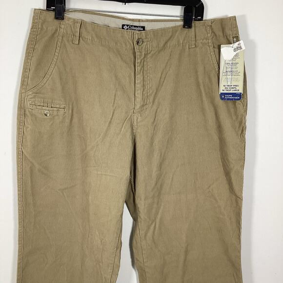 Columbia Pants - Columbia Pants Womens 16 Brown Corduroy Authentic Straight Outdoors Hiking NWT